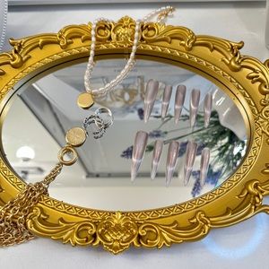 Jeans Design Handmade Press On Nails